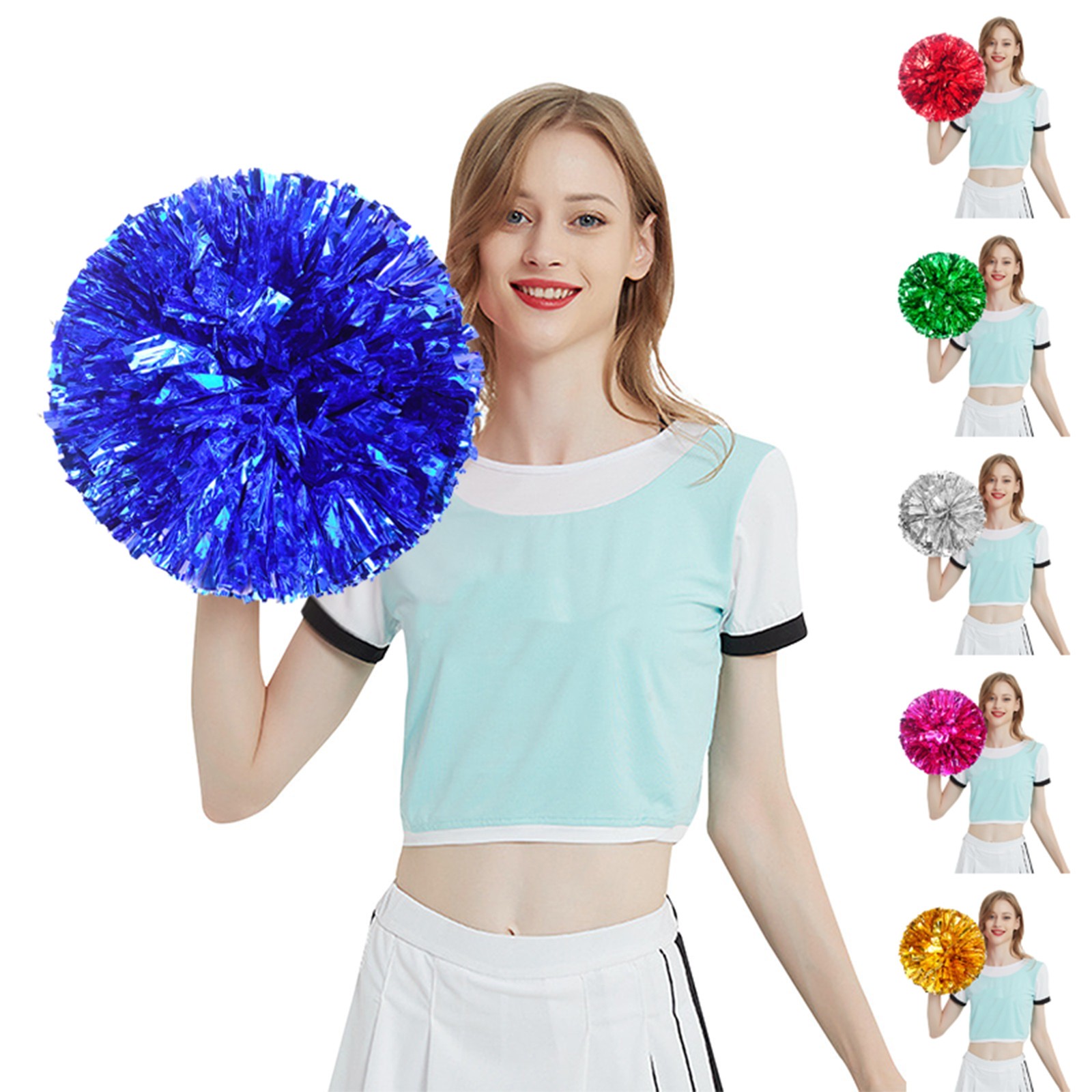 Cheerleading Pom Pom - Lot de 2 pompons de cheerleading