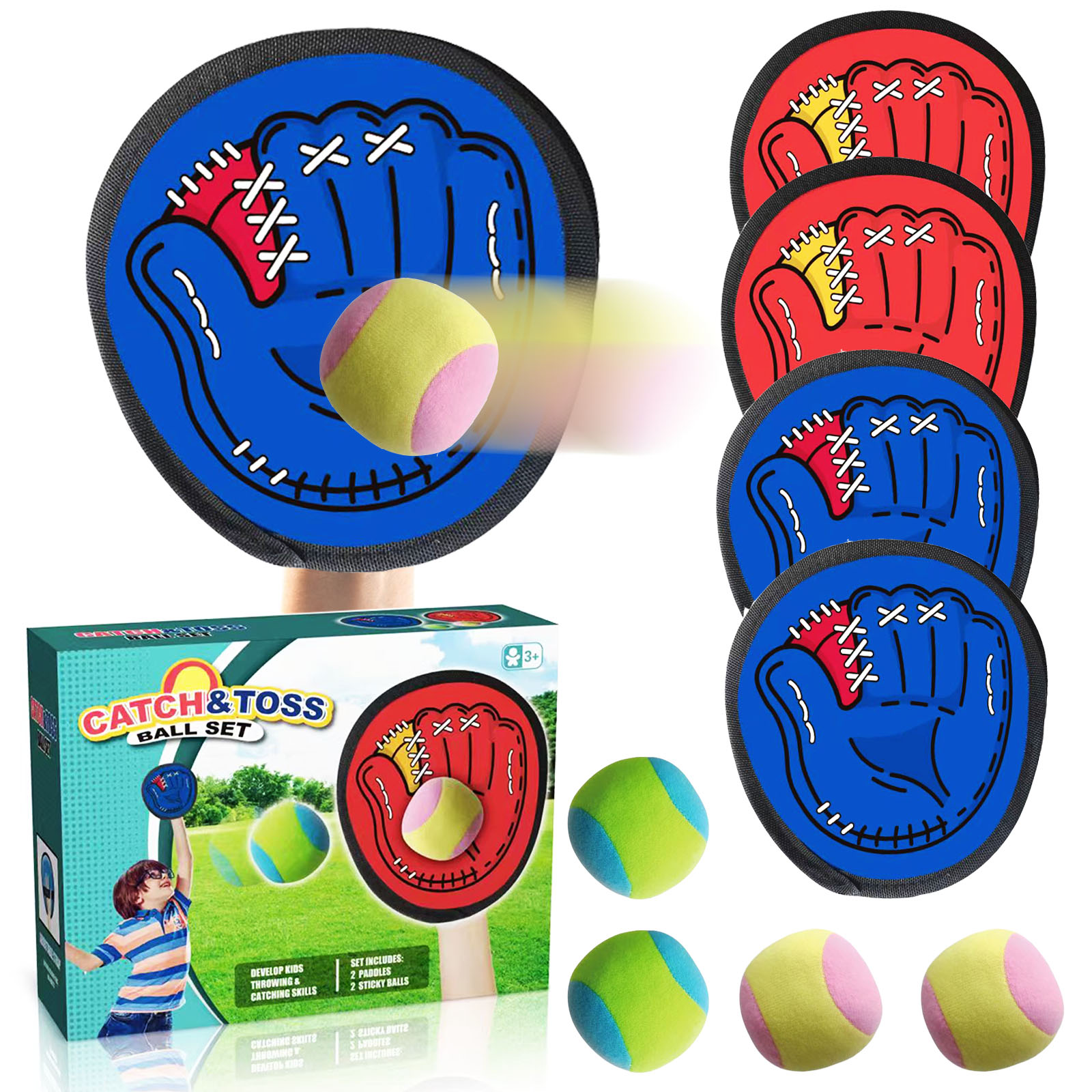Sports Equipment For Kids - 4 ensemble enfants ventouse balle collante
