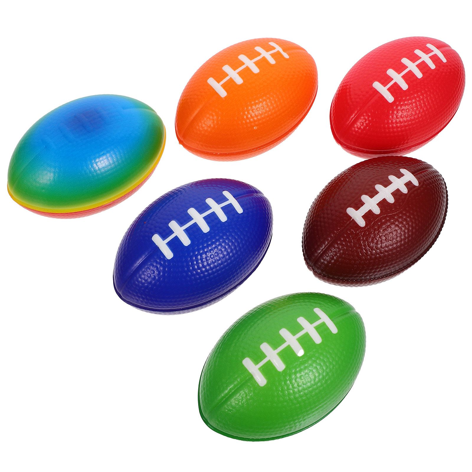 Rugby Training Ball - Mini ballons de rugby, 6 pièces,