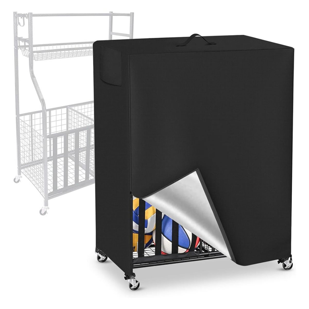 Housse de support de basket-ba - Sports Equipment Garage Organizer avis et prix