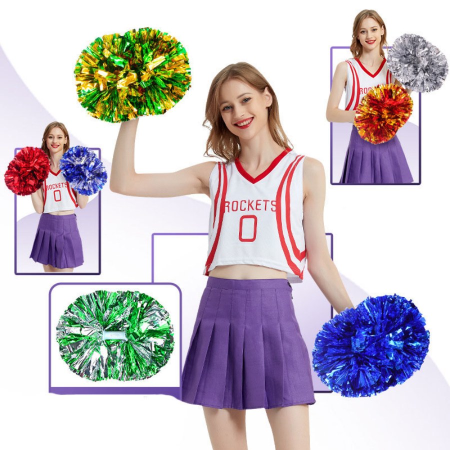 Pom-pom girl métallique en l'h - Cheerleading Pom Pom avis et prix